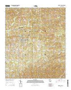 Waverly Hall Georgia Current topographic map, 1:24000 scale, 7.5 X 7.5 Minute, Year 2014 from Georgia Map Store