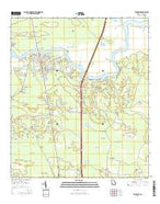 Woodbine Georgia Current topographic map, 1:24000 scale, 7.5 X 7.5 Minute, Year 2014 from Georgia Map Store