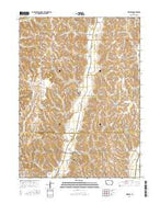 Mineola Iowa Current topographic map, 1:24000 scale, 7.5 X 7.5 Minute, Year 2015 from Iowa Map Store