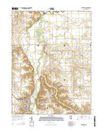 Petersburg Illinois Current topographic map, 1:24000 scale, 7.5 X 7.5 Minute, Year 2015 from Illinois Map Store