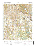 Pinckneyville Illinois Current topographic map, 1:24000 scale, 7.5 X 7.5 Minute, Year 2015 from Illinois Map Store