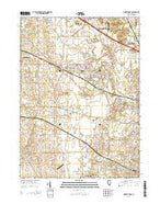 Pingree Grove Illinois Current topographic map, 1:24000 scale, 7.5 X 7.5 Minute, Year 2015 from Illinois Map Store