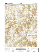 Plymouth Illinois Current topographic map, 1:24000 scale, 7.5 X 7.5 Minute, Year 2015 from Illinois Map Store