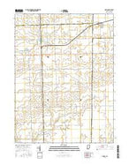 Ambia Indiana Current topographic map, 1:24000 scale, 7.5 X 7.5 Minute, Year 2016 from Indiana Map Store