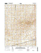 Boswell Indiana Current topographic map, 1:24000 scale, 7.5 X 7.5 Minute, Year 2016 from Indiana Map Store