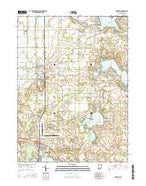 Leesburg Indiana Current topographic map, 1:24000 scale, 7.5 X 7.5 Minute, Year 2016 from Indiana Map Store