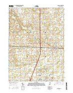 Waterloo Indiana Current topographic map, 1:24000 scale, 7.5 X 7.5 Minute, Year 2016 from Indiana Map Store