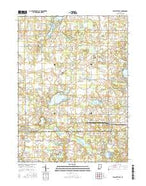 Wolcottville Indiana Current topographic map, 1:24000 scale, 7.5 X 7.5 Minute, Year 2016 from Indiana Map Store