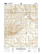 Chase Kansas Current topographic map, 1:24000 scale, 7.5 X 7.5 Minute, Year 2015 from Kansas Map Store