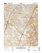 Bowling Green South Kentucky Current topographic map, 1:24000 scale, 7.5 X 7.5 Minute, Year 2016 from Kentucky Map Store
