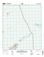 Barataria Pass Louisiana Current topographic map, 1:24000 scale, 7.5 X 7.5 Minute, Year 2015 from Louisiana Map Store