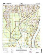 Bertrandville Louisiana Current topographic map, 1:24000 scale, 7.5 X 7.5 Minute, Year 2015 from Louisiana Map Store