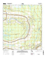 Big Bend Louisiana Current topographic map, 1:24000 scale, 7.5 X 7.5 Minute, Year 2015 from Louisiana Map Store