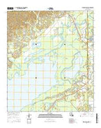 Bird Island Point Louisiana Current topographic map, 1:24000 scale, 7.5 X 7.5 Minute, Year 2015 from Louisiana Map Store