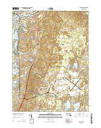 Pocasset Massachusetts Current topographic map, 1:24000 scale, 7.5 X 7.5 Minute, Year 2015 from Massachusetts Map Store