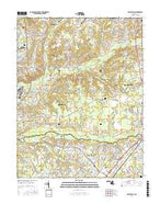 Piscataway Maryland Current topographic map, 1:24000 scale, 7.5 X 7.5 Minute, Year 2016 from Maryland Map Store