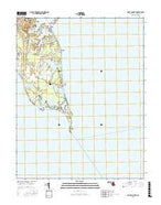 Point Lookout Maryland Current topographic map, 1:24000 scale, 7.5 X 7.5 Minute, Year 2016 from Maryland Map Store