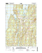 North Windham Maine Current topographic map, 1:24000 scale, 7.5 X 7.5 Minute, Year 2014 from Maine Map Store