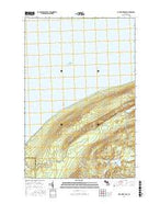 Carp River East Michigan Current topographic map, 1:24000 scale, 7.5 X 7.5 Minute, Year 2017 from Michigan Map Store