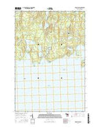 Meade Island Michigan Current topographic map, 1:24000 scale, 7.5 X 7.5 Minute, Year 2016 from Michigan Map Store