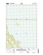 Middle Island Michigan Current topographic map, 1:24000 scale, 7.5 X 7.5 Minute, Year 2016 from Michigan Map Store