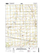 Saginaw NE Michigan Current topographic map, 1:24000 scale, 7.5 X 7.5 Minute, Year 2017 from Michigan Map Store