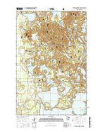Little Bowstring Lake Minnesota Current topographic map, 1:24000 scale, 7.5 X 7.5 Minute, Year 2016 from Minnesota Map Store