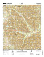 Fair Oak Springs Mississippi Current topographic map, 1:24000 scale, 7.5 X 7.5 Minute, Year 2015 from Mississippi Map Store