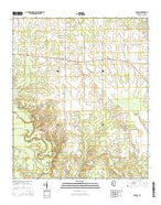 McLeod Mississippi Current topographic map, 1:24000 scale, 7.5 X 7.5 Minute, Year 2015 from Mississippi Map Store