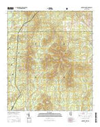 Montrose North Mississippi Current topographic map, 1:24000 scale, 7.5 X 7.5 Minute, Year 2015 from Mississippi Map Store