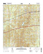 Morton Mississippi Current topographic map, 1:24000 scale, 7.5 X 7.5 Minute, Year 2015 from Mississippi Map Store