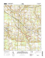 La Grange North Carolina Current topographic map, 1:24000 scale, 7.5 X 7.5 Minute, Year 2016 from North Carolina Map Store
