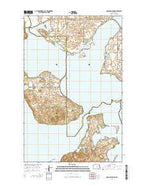 Grahams Island North Dakota Current topographic map, 1:24000 scale, 7.5 X 7.5 Minute, Year 2014 from North Dakota Map Store