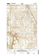 Sharon North Dakota Current topographic map, 1:24000 scale, 7.5 X 7.5 Minute, Year 2014 from North Dakota Map Store