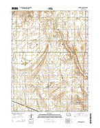 Hastings NW Nebraska Current topographic map, 1:24000 scale, 7.5 X 7.5 Minute, Year 2014 from Nebraska Map Store