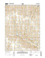 Odell NE Nebraska Current topographic map, 1:24000 scale, 7.5 X 7.5 Minute, Year 2014 from Nebraska Map Store