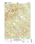 Baxter Lake New Hampshire Current topographic map, 1:24000 scale, 7.5 X 7.5 Minute, Year 2015 from New Hampshire Map Store