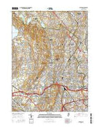 Paterson New Jersey Current topographic map, 1:24000 scale, 7.5 X 7.5 Minute, Year 2016 from New Jersey Map Store