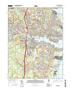 Toms River New Jersey Current topographic map, 1:24000 scale, 7.5 X 7.5 Minute, Year 2016 from New Jersey Map Store
