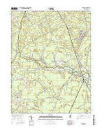 Tuckahoe New Jersey Current topographic map, 1:24000 scale, 7.5 X 7.5 Minute, Year 2016 from New Jersey Map Store