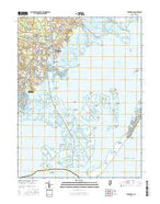 Tuckerton New Jersey Current topographic map, 1:24000 scale, 7.5 X 7.5 Minute, Year 2016 from New Jersey Map Store