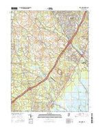 West Creek New Jersey Current topographic map, 1:24000 scale, 7.5 X 7.5 Minute, Year 2016 from New Jersey Map Store