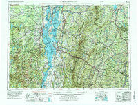 Lake Champlain New York Historical topographic map, 1:250000 scale, 1 X 2 Degree, Year 1962