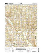 Ashland North Ohio Current topographic map, 1:24000 scale, 7.5 X 7.5 Minute, Year 2016 from Ohio Map Store