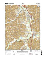 Byesville Ohio Current topographic map, 1:24000 scale, 7.5 X 7.5 Minute, Year 2016 from Ohio Map Store