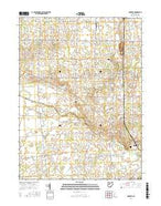 Foraker Ohio Current topographic map, 1:24000 scale, 7.5 X 7.5 Minute, Year 2016 from Ohio Map Store