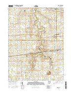 Forest Ohio Current topographic map, 1:24000 scale, 7.5 X 7.5 Minute, Year 2016 from Ohio Map Store