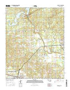 Wright City Oklahoma Current topographic map, 1:24000 scale, 7.5 X 7.5 Minute, Year 2016 from Oklahoma Map Store
