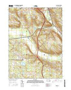 Geneva Pennsylvania Current topographic map, 1:24000 scale, 7.5 X 7.5 Minute, Year 2016 from Pennsylvania Map Store