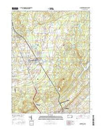 Quakertown Pennsylvania Current topographic map, 1:24000 scale, 7.5 X 7.5 Minute, Year 2016 from Pennsylvania Map Store
